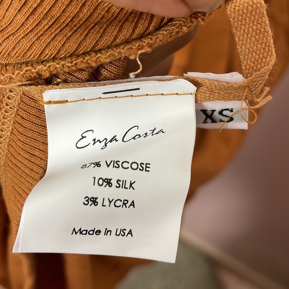 Enza Costa Silk Ribbed Midi Dress - Picture 5 of 7